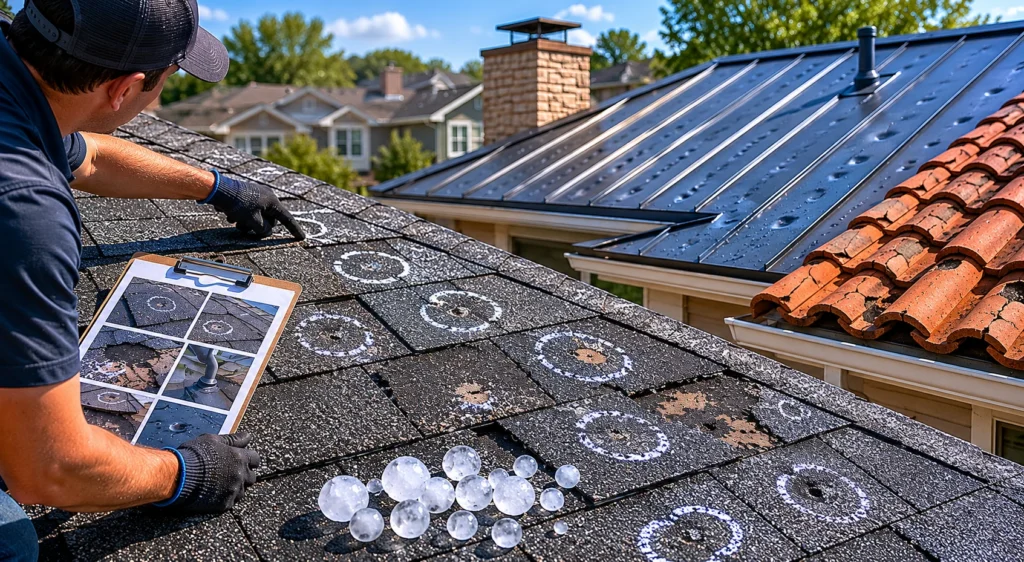 Hail Damage Roof Insurance Claim 8